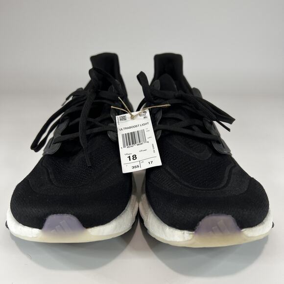 Adidas Ultraboost Light Mens Size 18 Running Sneakers Core Black White GY9351 main image 7